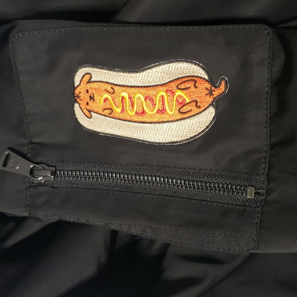 BERNARDO Bomber Jacket with Patches Unisex - Picture 13 of 13